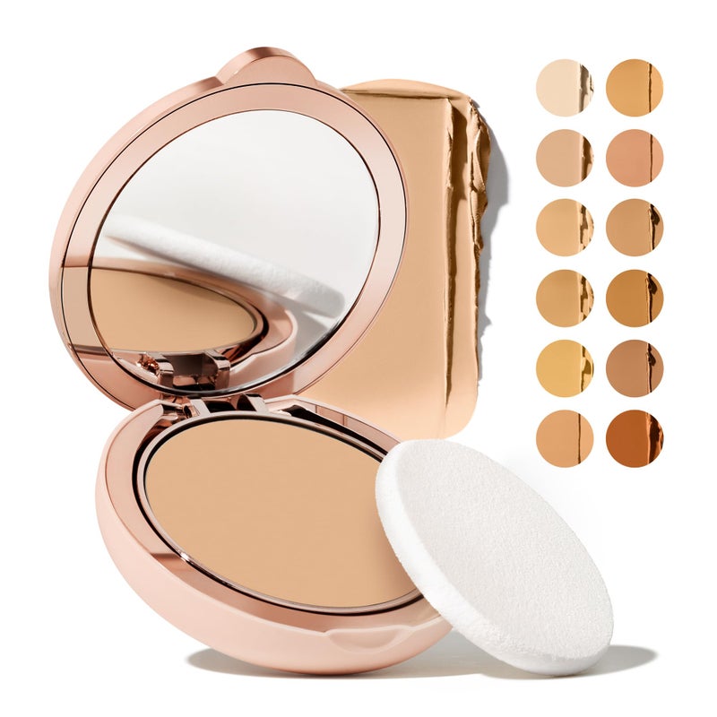 Toty by Sofia Vergara  Ilumina CC Creamy Compact SPF 50 Mineral Broad Spectrum Sunscreen for Face  Tinted Blurring Balm SPF Matte Light Coverage  Water  Sweat Resistant  All Skin Types  1C